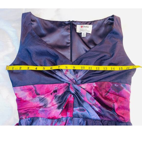 Neiman Marcus Leila Rose ‎ Dress - 75% Cotton / 25% Silk - Women's Size 8 - Picture 8 of 11